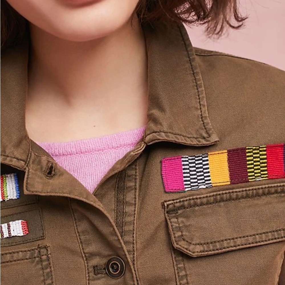 Anthropologie Peplum Military Jacket Small - Picture 5 of 6